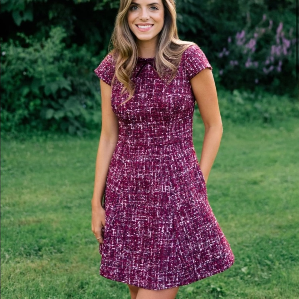 Gal Meets Glam Nell Tweed Dress NWT Size 8P